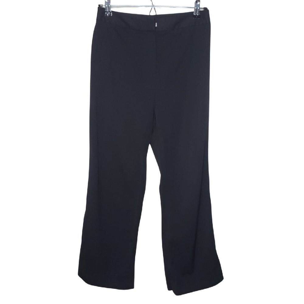 Lafayette 148 Sz 4 New York Wool Straight Leg Dress Ankle Pants, Black(1005)